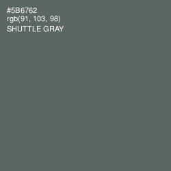 #5B6762 - Shuttle Gray Color Image